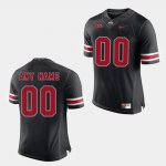 Men's Ohio State Buckeyes #00 Customized Black Nike NCAA College Football Jersey Trade CZH5244UK